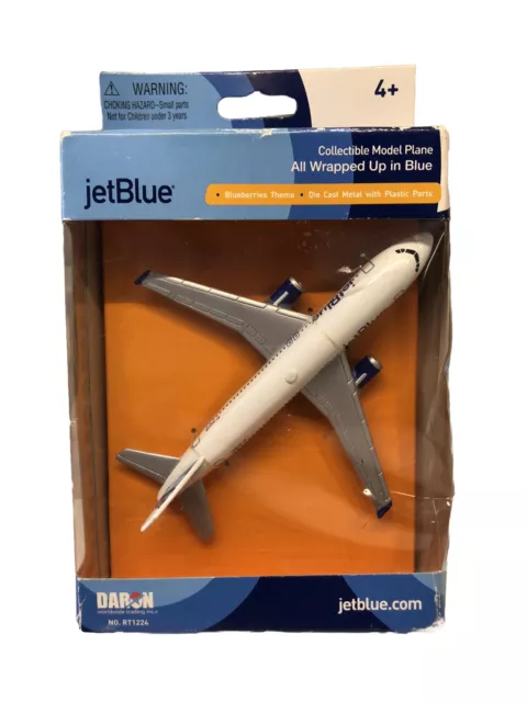 Daron - JetBlue Single Model Plane RT1224 Blueberries Theme ~ Die Cast Mix ~ NEW