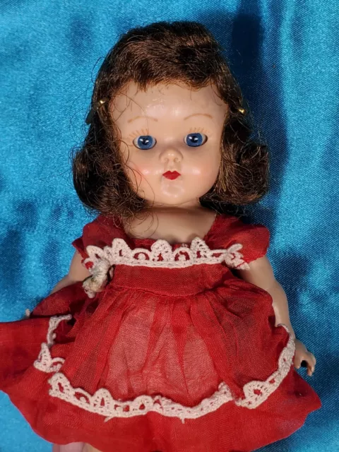 1953 VINTAGE VOGUE GINNY RED DRESS tagged kindergarten afternoon series #23 Kay