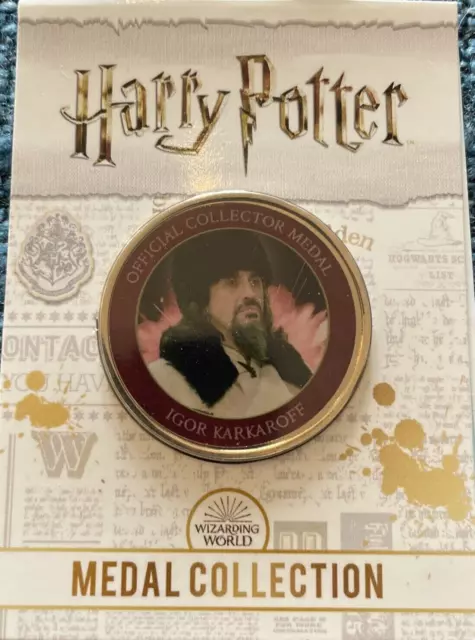 HARRY POTTER MEDAL Wizarding World - Rare and new IGOR KARKAROFF $31.72 ...