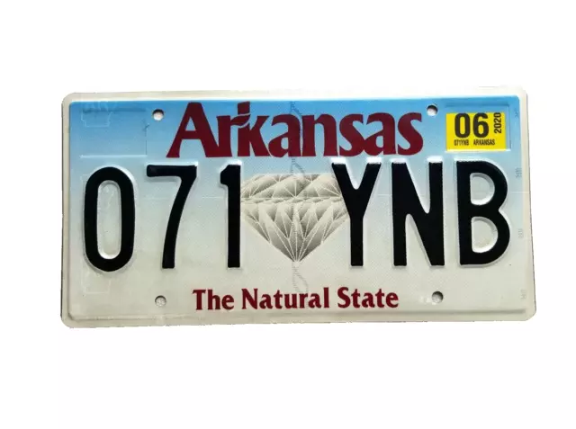 Arkansas The Natural State Metal Expired License Plate 071 YNB Man Cave