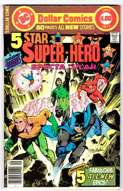 5-STAR SUPER-HERO SPECTACULAR  NEAL ADAMS BATMAN Cover!  DOLLAR COMIC!  VG (4.0)