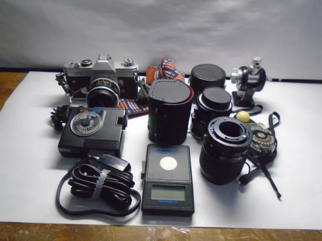 Untested AS-IS Vintage Camera & Accessory Part Lot Canon FT Sylvania Norwood NR