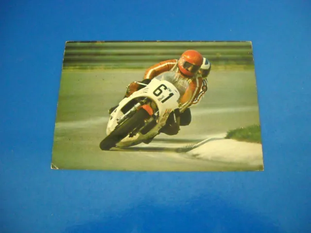 Cartolina Postale Motociclismo anni '70 Pilota nr. 61