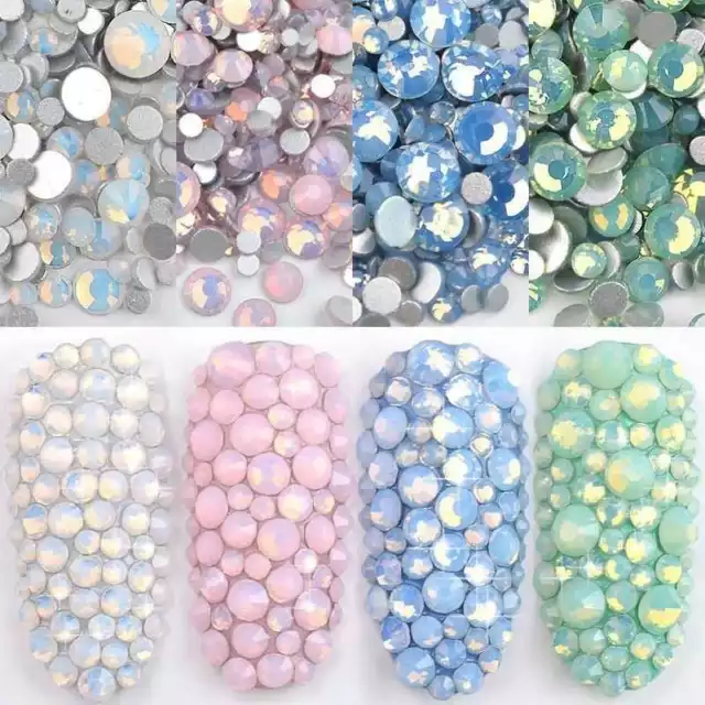 3D Mix Size Colorful Rhinestones Flat Back Diamante Crystal Nail Art Craft