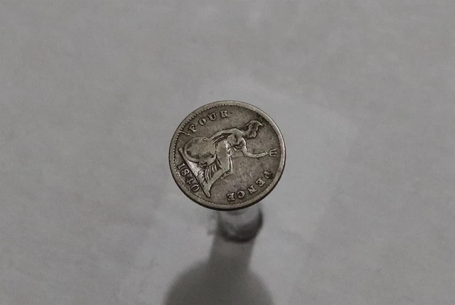 🧭 🇬🇧 Uk Gb 4 Pence 1840 Silver B59 #3084