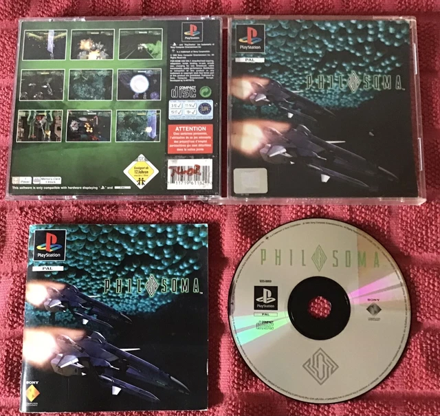 PHILOSOMA SONY PLAYSTATION 1  PS1  NTSC-JAPAN  COMPLETE WITH Spin Card Sticker Side Slightly Sunfade 4948872100090