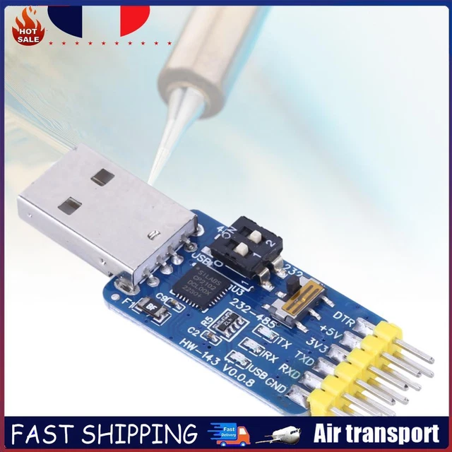 # CP2102 6-IN-1 USB-UART Convert Module USB-TTL/RS485/232 TTL-RS232/485 ...
