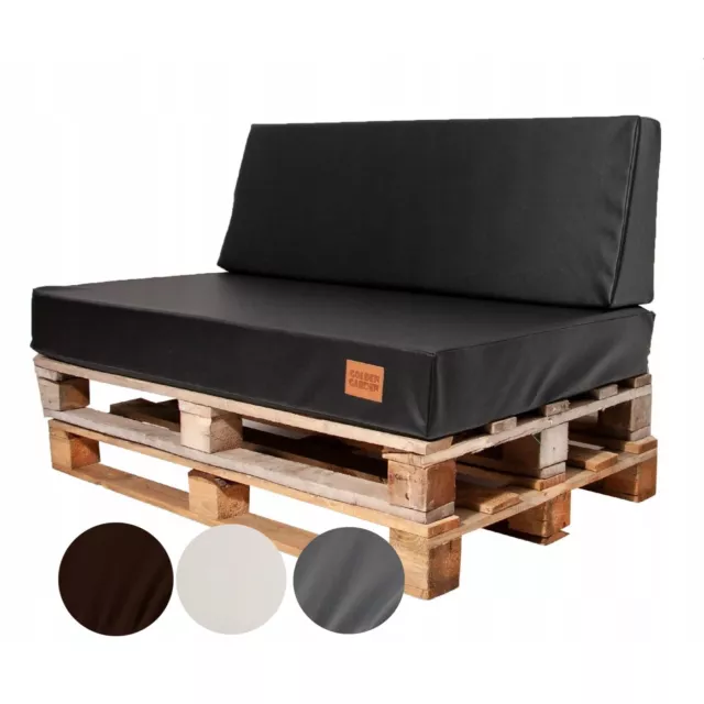 Premium Garden Pallet sofa Cushions 120x60/65/80/40cm thicknes: 15cm Eco Leather
