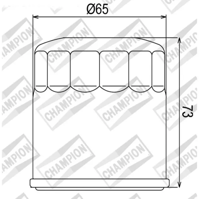 COF203 Filtre à Huile CHAMPION Kawasaki Atv KLF400 B1-B6 Bayou 1996 1997 1998