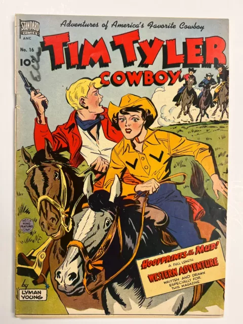 Tim Tyler Cowboy #16 Standard Comics 1949 VG-