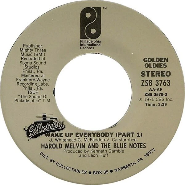 HAROLD MELVIN AND The Blue Notes Bad Luck / Wake Up Everybody ...