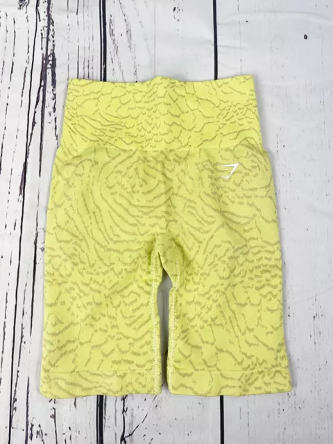 Nuovi pantaloncini da ciclismo Gymshark da donna Adapt Animal senza cuciture taglia XS £38 portaoggetti