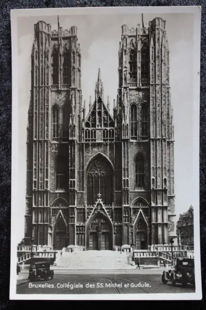 Postkarte Ansichtskarte Belgien Brüssel Stiftskirche der SS. Michael Gudule (M)