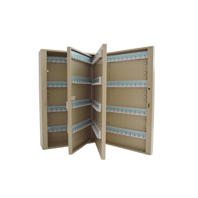 240 Bit Lock Box Cabinet Holder Storage Wall Hanging with Key Ring Iron Safe