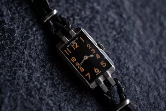 JAEGER LE COULTRE Jlc Black Radium Original C1930’s Steel Ladies Watch ...
