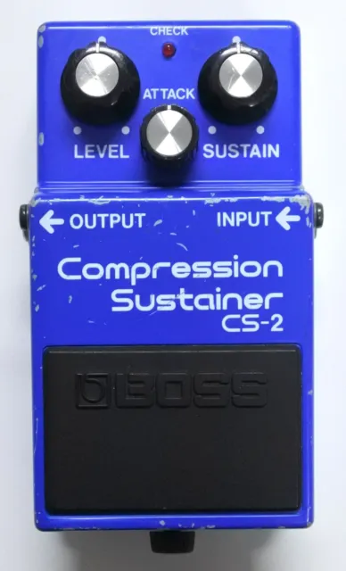 BOSS CS-2 Compression Sustainer Guitar Effects Pedal MIJ 1985 #400 DHL or EMS
