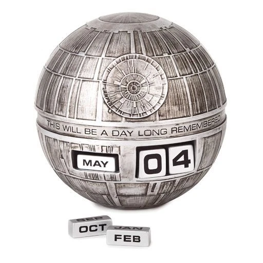 HALLMARK STAR WARS Death Star Perpetual Calendar New Free Shipping 34.