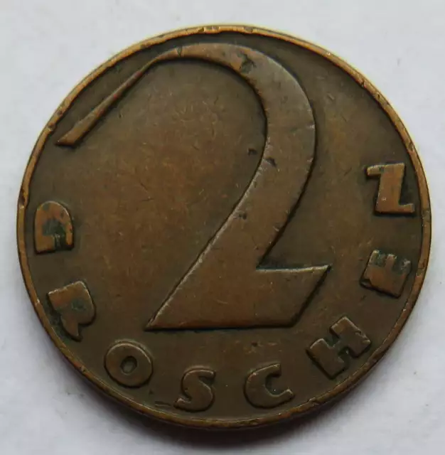 1926 Austria 2 Groschen Coin 3