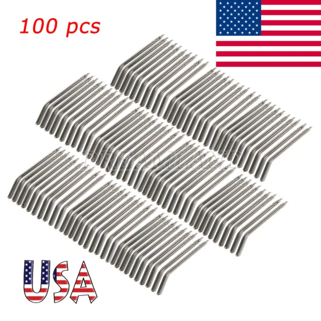 100x alloy Syringe Nozzles tubes for Triple 3-Way Dental Air Water Syringe YS#PG