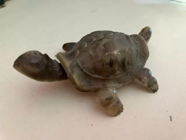 Cute vintage TORTOISE nodding head & tail turtle bakelite