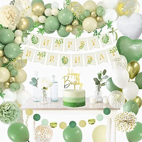 PALLONCINI COMPLEANNO ORO Verde, Sumtoco Decorazioni per Festa Donna, Addobbi in EUR 24,88 - IT