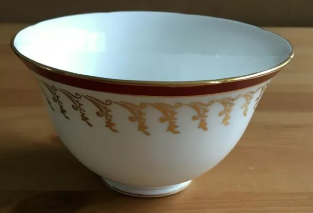 Royal Grafton 8849 - Red / Gold Gilt - Fine Bone China Open Sugar Bowl