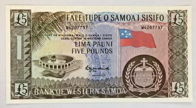 2020 Western Samoa - 5 Pounds - Gem Unc - Ez7