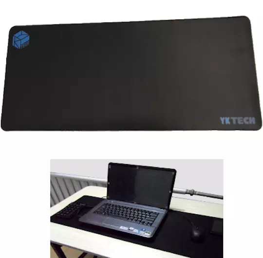 MOUSEPAD TAPPETINO XXL 70x30 cm gigante mouse mat tappeto laptop game nero  yktec EUR 12,47 - PicClick IT