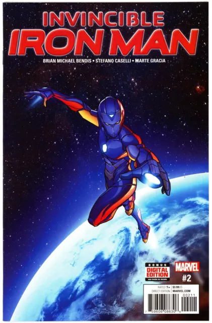 Invincible Iron Man (2017) #2 NM 9.4 Riri Williams Ironheart