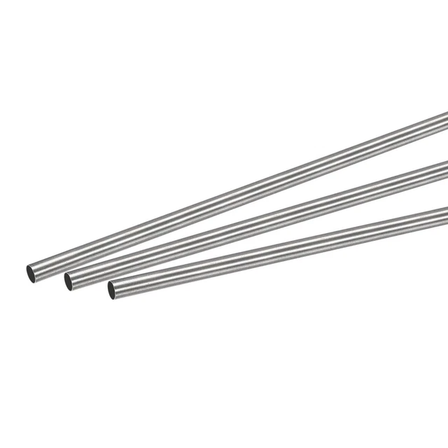 Rond Tube 5mm Dia Externe 0.2mm Épaisseur 250mm Longueur 3 Pcs