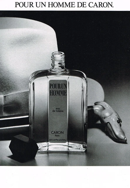 Publicité Vintage Caron Pour Parfum Homme – Originale De 1982