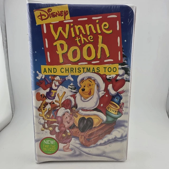 WINNIE THE POOH & Christmas Too - VHS - Sealed - Disney Santa VTG ...