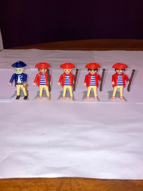 PLAYMOBIL vintage pirates soldat anglais tunique rouge guérite 3544 de 1981 #2