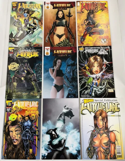 Lot Of 10 Witchblade Df Variants / Wizard #500, Tales #1/2 Tomb Raider Demon #1