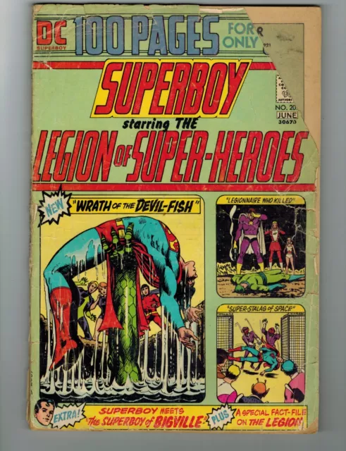 Superboy Starring the Legion of Super-Heroes #202 Comic Book 1974 DC Comics