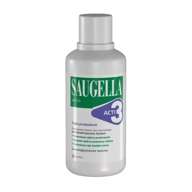 SAUGELLA Acti3 Tripla Protezione - Detergente Intimo 500 ml