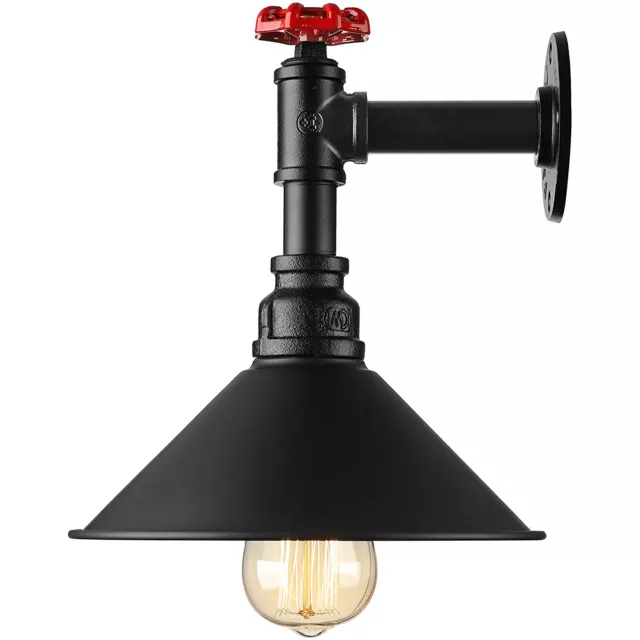Wandleuchter- Licht Antik Retro Vintage Industriell Holz Wandleuchten Lampe Wand