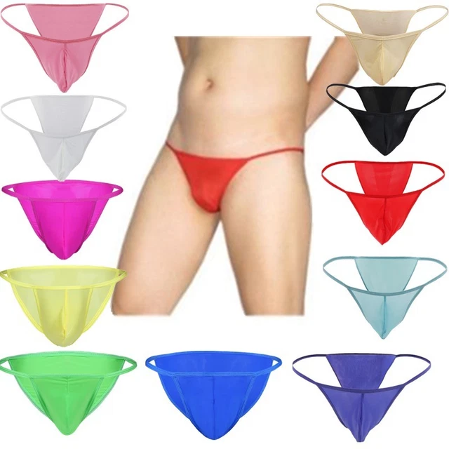 Uomo Jockstrap Biancheria Intima T-Back Stringa G Mutandine Sexy - Foto 9