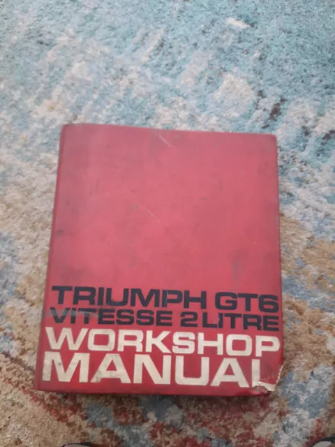 Triumph GT6 and Vitesse Factory original  workshop manual