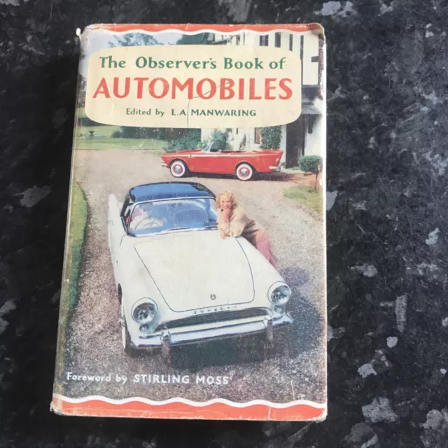 The Observers Book Of Automobiles L.A Manwaring 1960 6th Edition