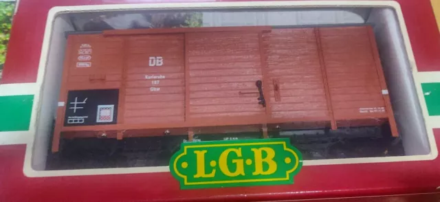 LGB Gedeckter Güterwagen Karlsruhe Gkw DB