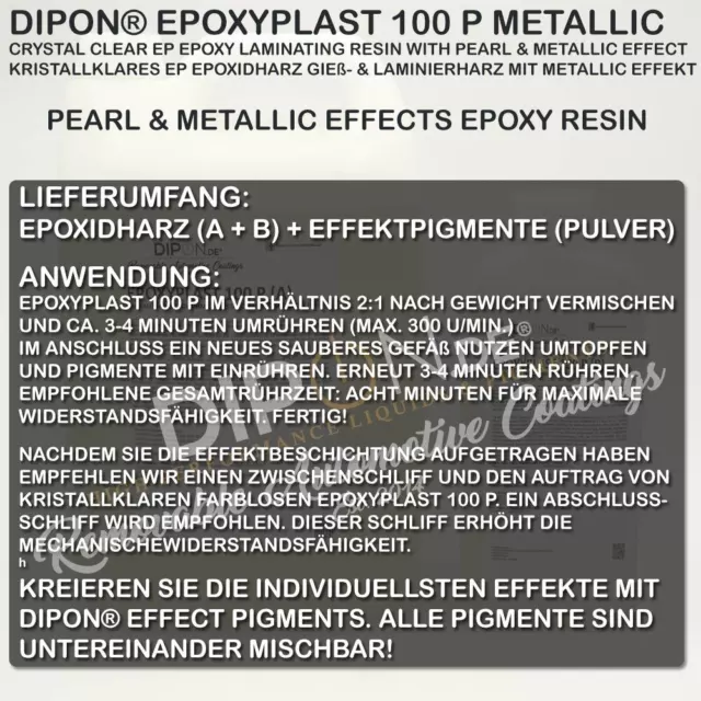 0,75-15 kg EP résine époxy métallique 014 sol époxy table résine de coulée limpide verre PRV Ba 2