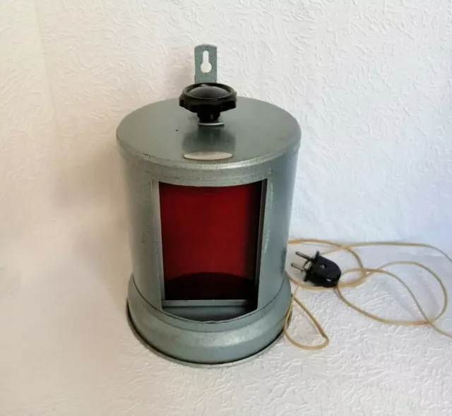 Vintage Photography Dark Room Safelight Lamp Red Filter Photo Tool Darkroom