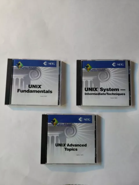 UNIX Training 3 CD SET. Advanced topics. Intermediate techniques, fundamentals.