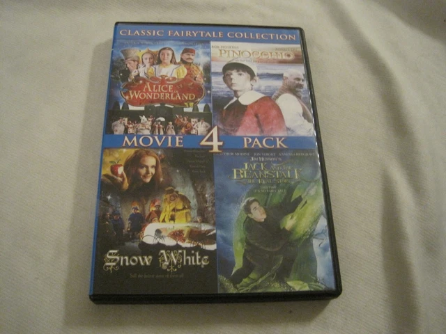 Classic Fairytale Collection DVD's 4-Movies Snow White Pinocchio+ Hallmark