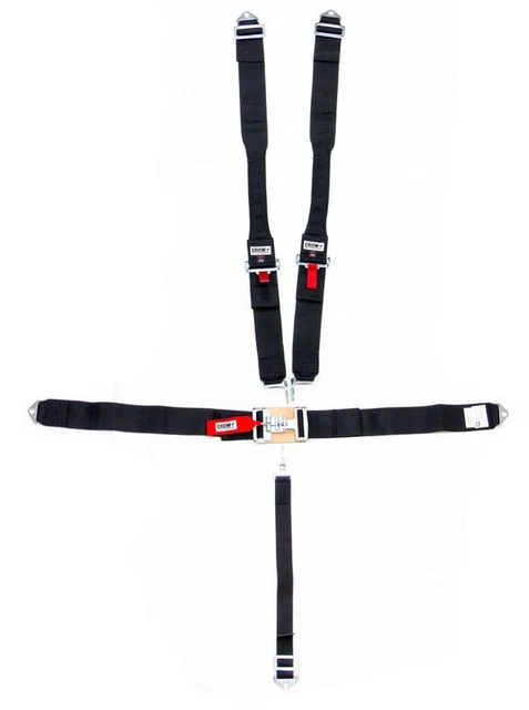 Crow Enterprizes 5-Pt Harness Big Latch Blk Hans Bolt In Pull Do 11064DB