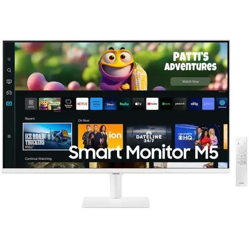Samsung M5 27" Full HD Smart Monitor With Smart TV Experience - White Color