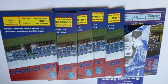 Glasgow Rangers Home Football Programmes x 10 1990 - 1991