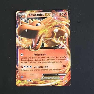 Carte Pokémon DRACAUFEU EX PV 180 série 11/106