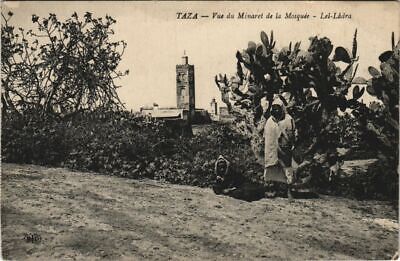 CPA ak taza view of minaret of the mosque morocco (23623)